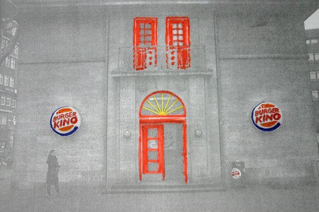 Her har en af ZREs klienter transformeret Burger King til Bürger Kino. Foto: Anne Dyhr