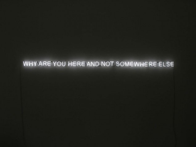 Jeppe Hein, Why are you here and not somewhere else, 2004 I kunstnerens eje.