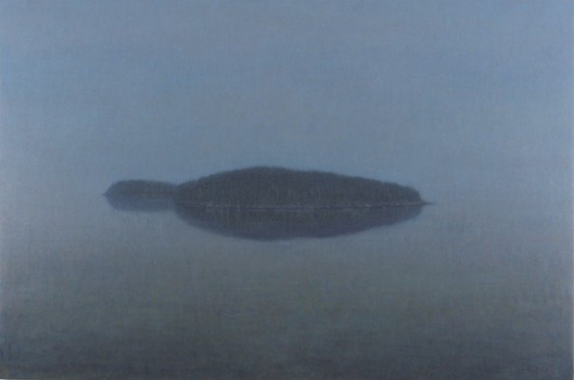 Oslo Fjord II, 2001. Olie på lærred/Oil on canvas, 120x170 cm. Privateje. Foto: Anders Sune Berg.