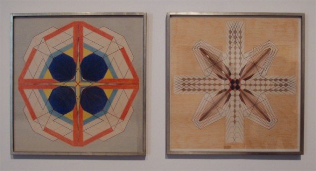 Schweiziske Emma Kunz (1862-1963) udviklede i 1930'erne en række geometriske motiver som skulle have helende kræfter. Foto: Jan Falk Borup