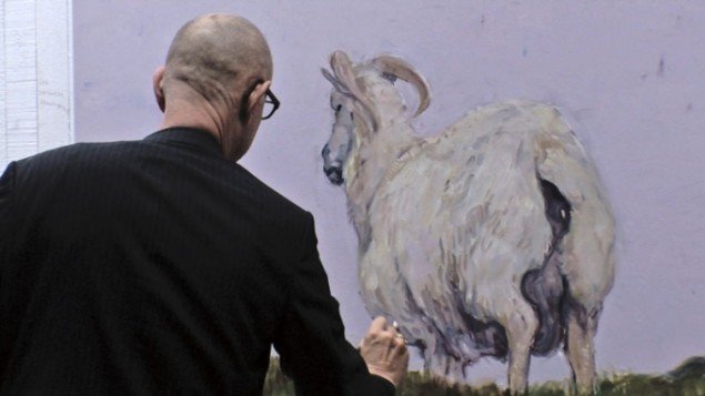 Det skinbarlige øje – en film om maleren Michael Kvium. (Still fra filmen)