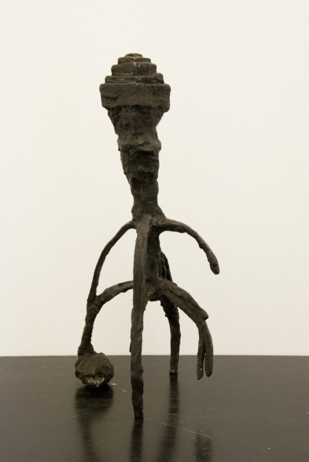 Emil Westman Hertz The Dead King, 2012. Bronze, 42x15x16 cm. Foto: Galleri Susanne Ottesen