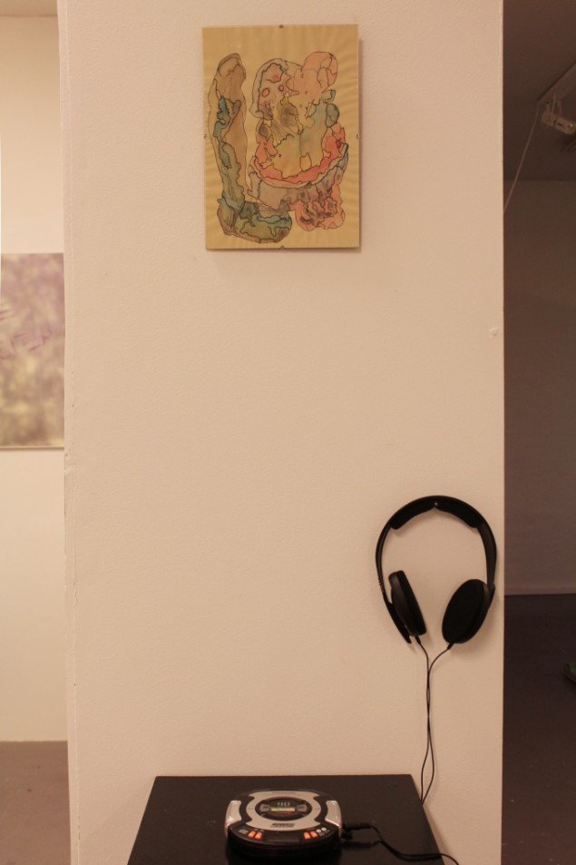 Cilla Leital: Akvarel Symfoni, 2013. På Maleri 2013, Habitat 2013. Pressefoto 