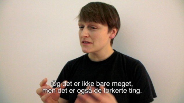 Naja Maria Lundstrøm: Well It's Not Going to Lift Itself, 2014. (videostill)