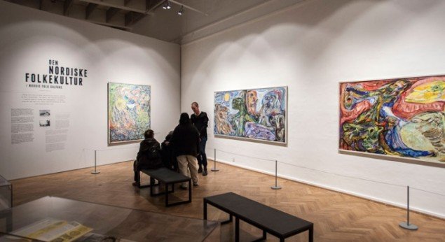 Installationsview, Asger Jorn – Rastløs Rebel, Statens Museum for Kunst. (SMK Pressefoto)