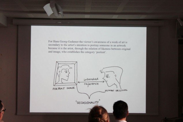 Sria Chatterjee's: The portrait problem: epistemology and images in global art history. (Foto: Mille Højerslev Nielsen)