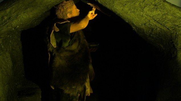 Jacob Tækker: Cave and reality, 2010, still-billede fra video. 