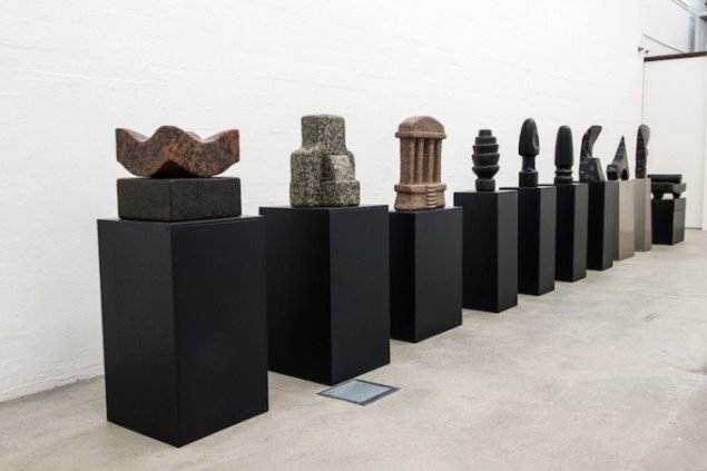 Installationsview af Poul Bækhøjs skulpturer på udstillingen GENERATOR, 2015, Kunsthal Nord til 22. februar. Foto: Niels Fabæk