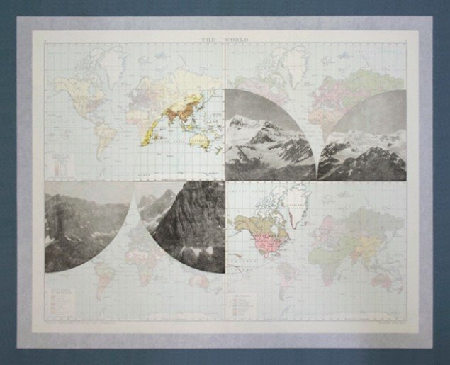 The World 2. Fra serien "The Victory Atlas". Collage, 2012. (Foto: Elena Damiani)