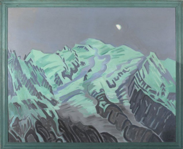 J. F. Willumsen: Sidste lysning på Mont Blanc. 1938, J.F. Willumsens Museum