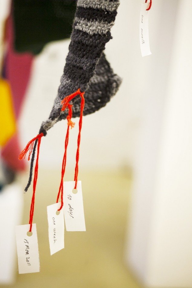Diana Jabi: March 15, 2011, ongoing work Crochet. Foto: TYS