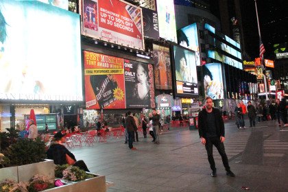 Når reklamerne ved Times Square slukker