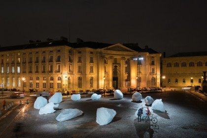 Klimakunst af Olafur Eliasson i Paris