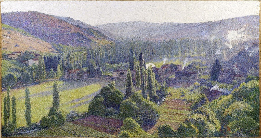 Henri Martin: Labastide du vert, le village, ca. 1930. Pressefoto
