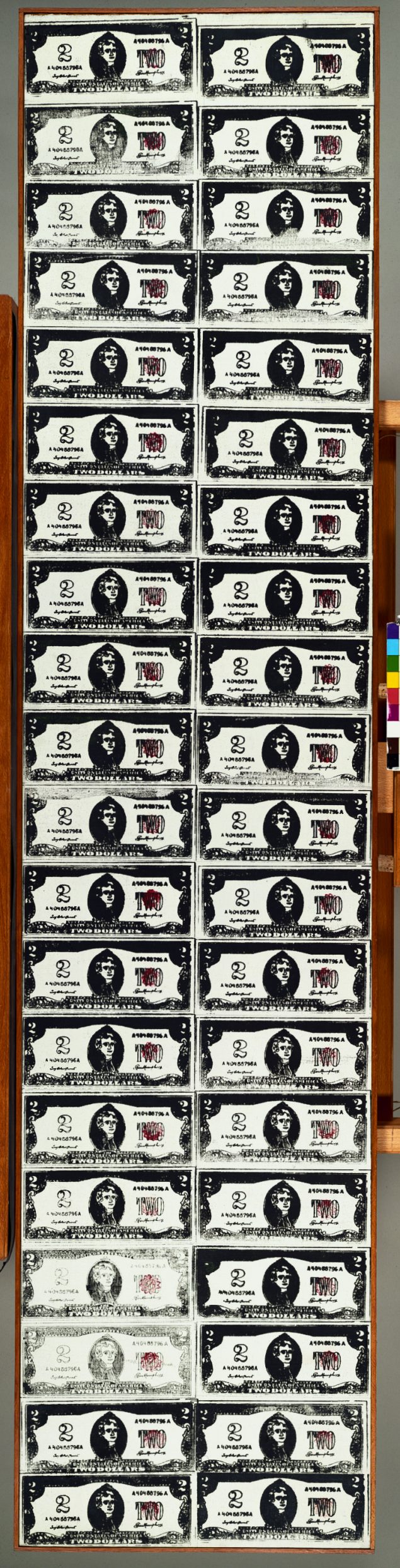 Andy Warhol: 40 Two Dollar Bills, 1962. © Sammlung Froelich, Stuttgart
