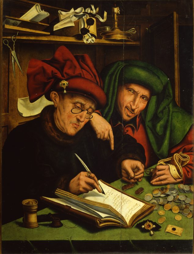 Marinus van Reymerswaele: Die Steuereintreiber, ca. 1590. © Museum Stibbertz, Firenze 