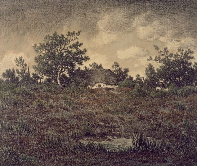 Théodore Rousseau: Landscape with Cottage, ca. 1865