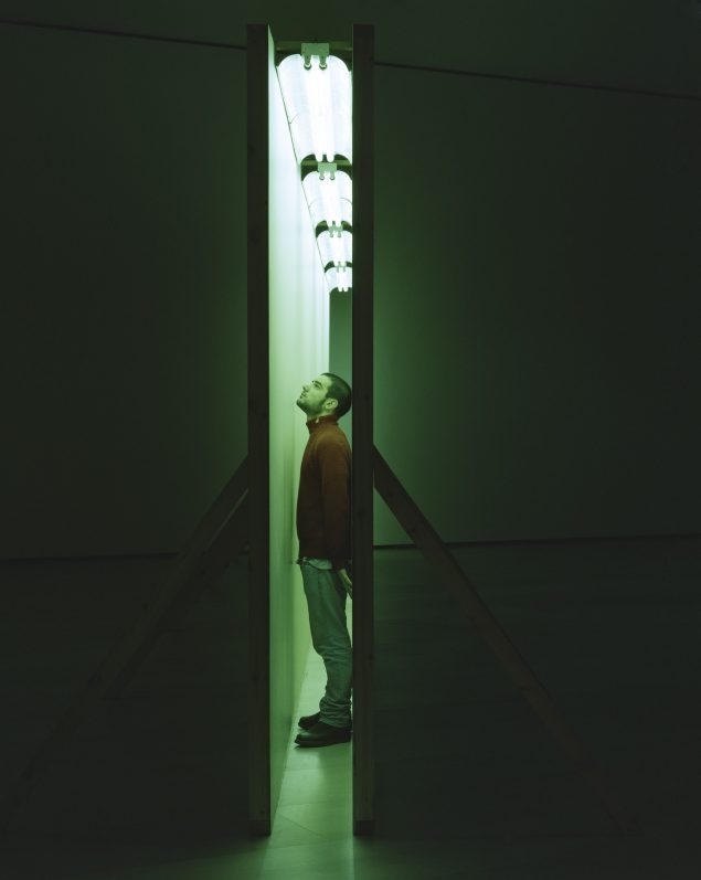 Bruce Nauman: Green Light Corridor, 1970. Courtesy Solomon R. Guggenheim Museum. Panza Collection, Gift. Foto: Erika Barahona Ede@SRGF, NY.
