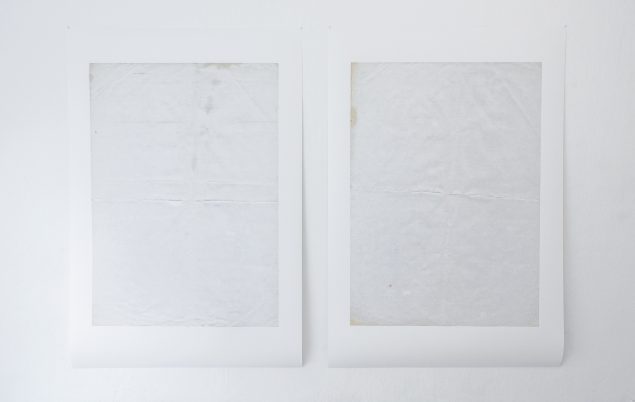 Installationview fra udstillingen One and Three Monochromes, 2015, C4-Projects, København. Foto: A. Ramdas