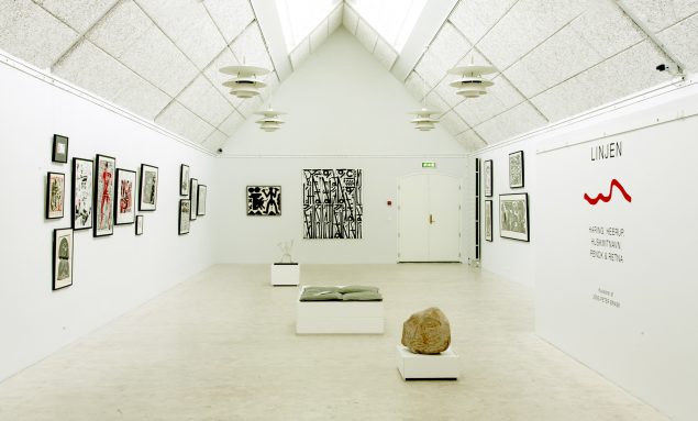 Heerup Museum, Linjen, installationsviews. Fotograf: Michael Dam, Heerup Museum