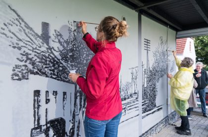 Borgerinvolverende kunstprojekt gentænker landsbyen