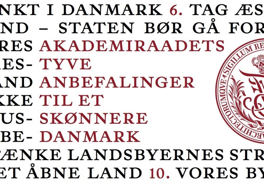 Akademiraadet publicerer tyve anbefalinger til et skønnere Danmark