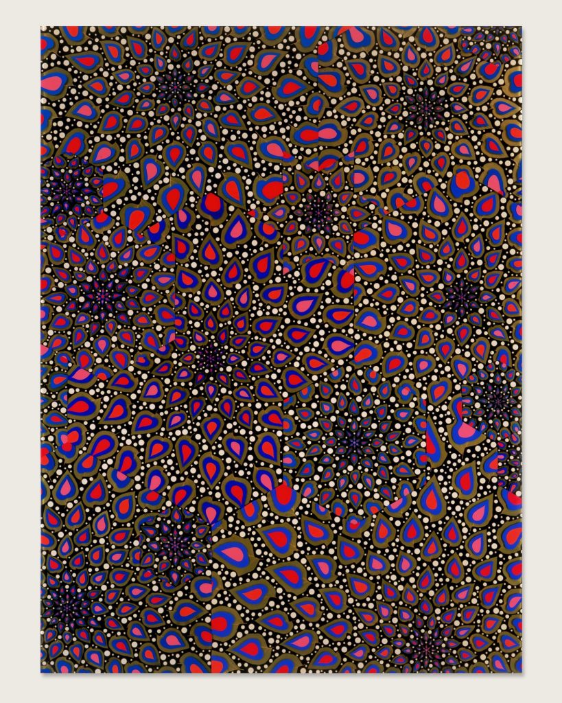 Fred Tomaselli, Untitled [Datura Leaves], 1999. © Collection Glenn and Amanda Fuhrman NY, Courtesy the FLAG Art Foundation.