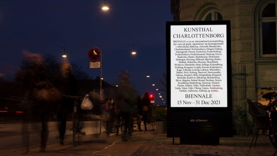 Kunsthal Charlottenborg lancerer ny biennale med samtidskunst på reklamepaneler i hele Danmark