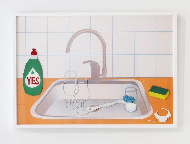 Emilia Bergmark, <i>Kitchen Sink Realism (Spilled Milk)</i>,2021. Foto: Robert Damish