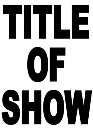 Merlin Carpenter: Title of Show